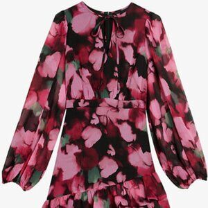 Ted Baker NWT Grayda Womens Ruffle Asymmetric Mini Dress